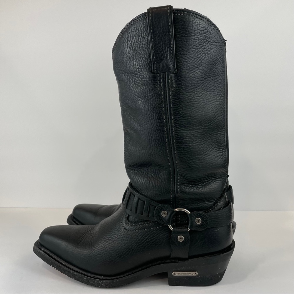 Harley Davidson Pebbled Leather Riding Boots 81387